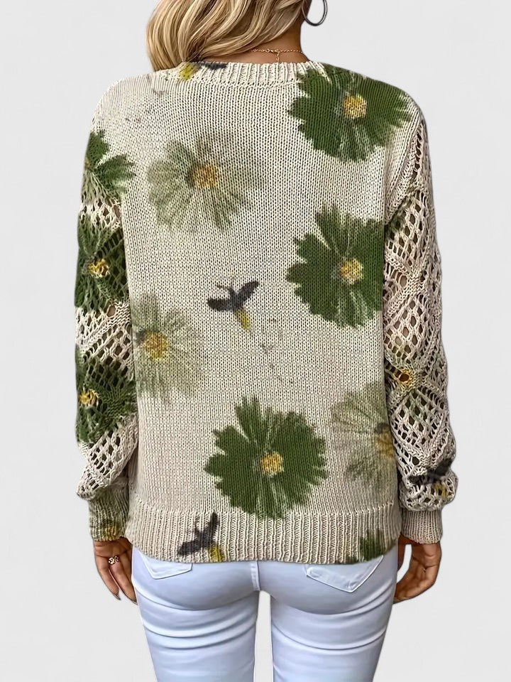 Aurélia | Elegant Jumper with Floral Design
