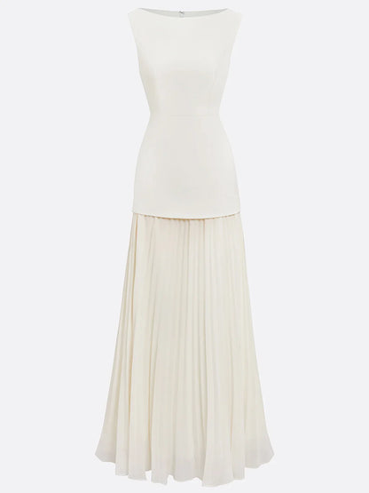 ELLA | Long Pleated Designer Dress