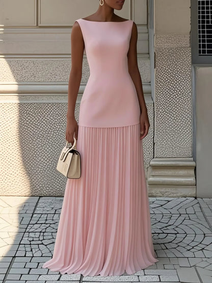 ELLA | Long Pleated Designer Dress