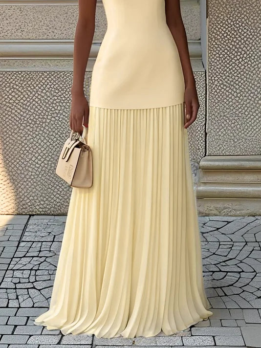 ELLA | Long Pleated Designer Dress