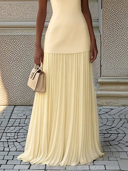 ELLA | Long Pleated Designer Dress