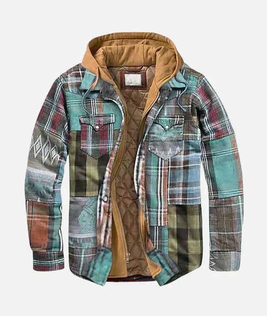 Carl | Patchwork checked jacket