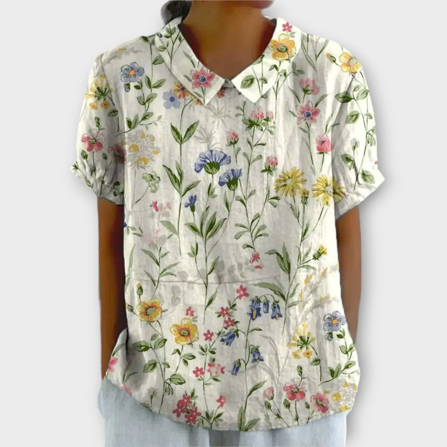 Charlotte - Breezy Casual Floral Summer Blouse