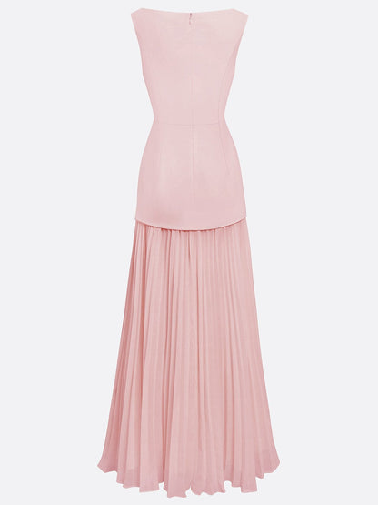 ELLA | Long Pleated Designer Dress