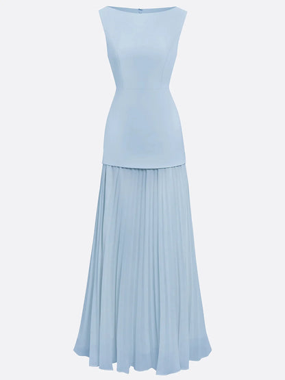 ELLA | Long Pleated Designer Dress