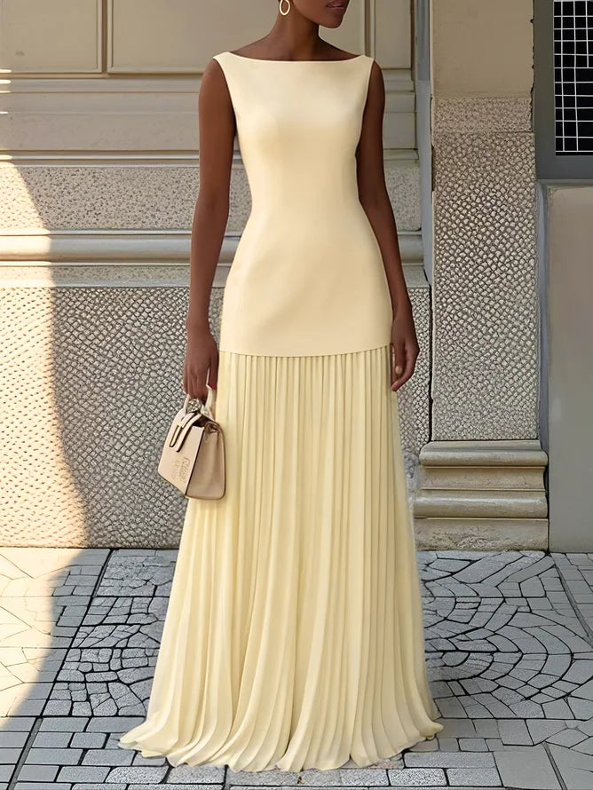 ELLA | Long Pleated Designer Dress