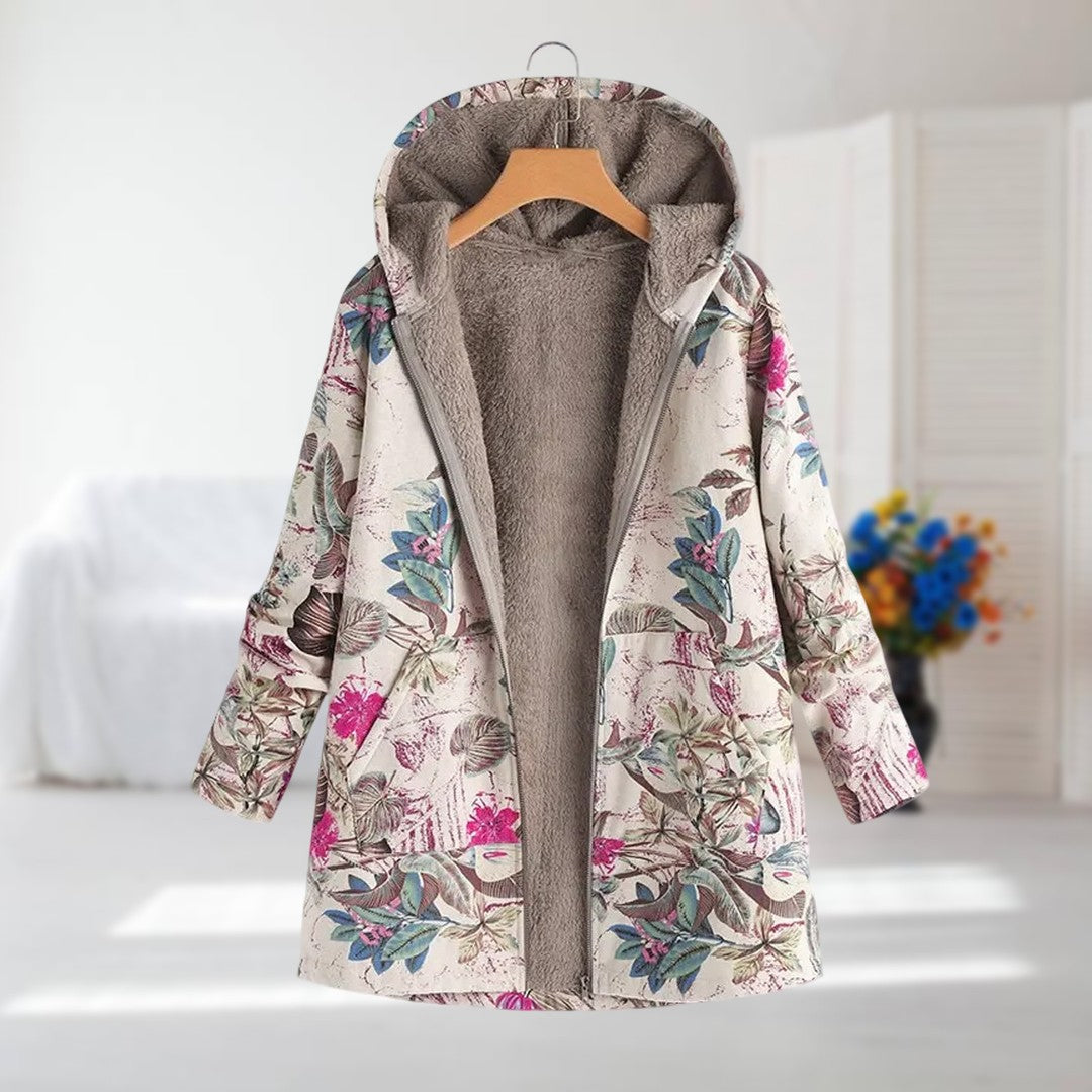 Camelle | Warm Coat with Fleece Lining