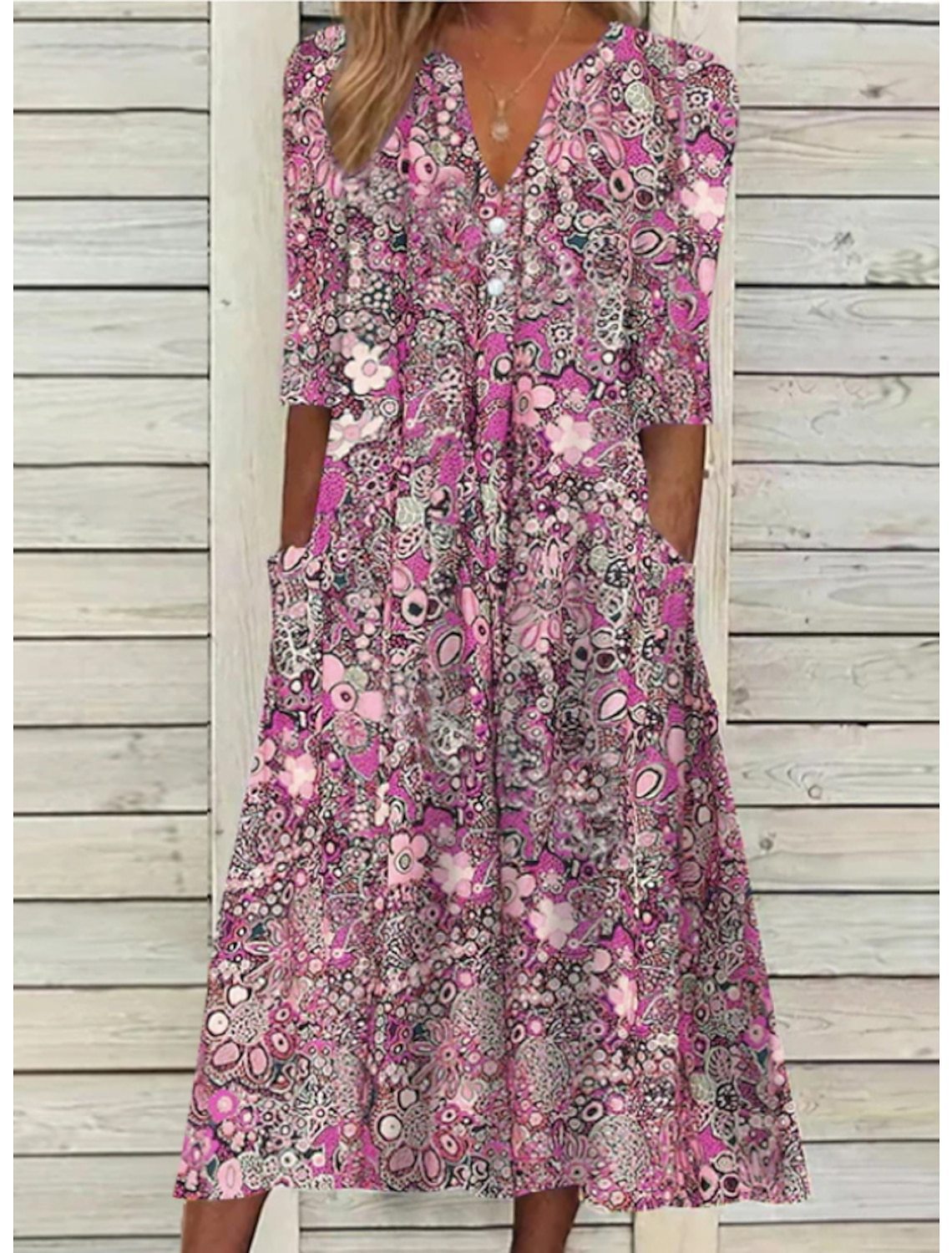 Rosie - Elegant Floral Summer Dress