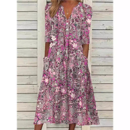Rosie - Elegant Floral Summer Dress