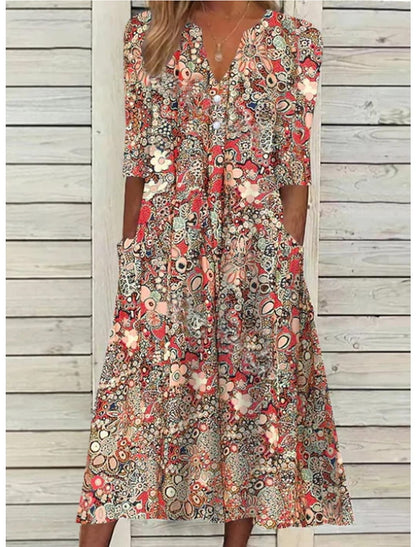Rosie - Elegant Floral Summer Dress