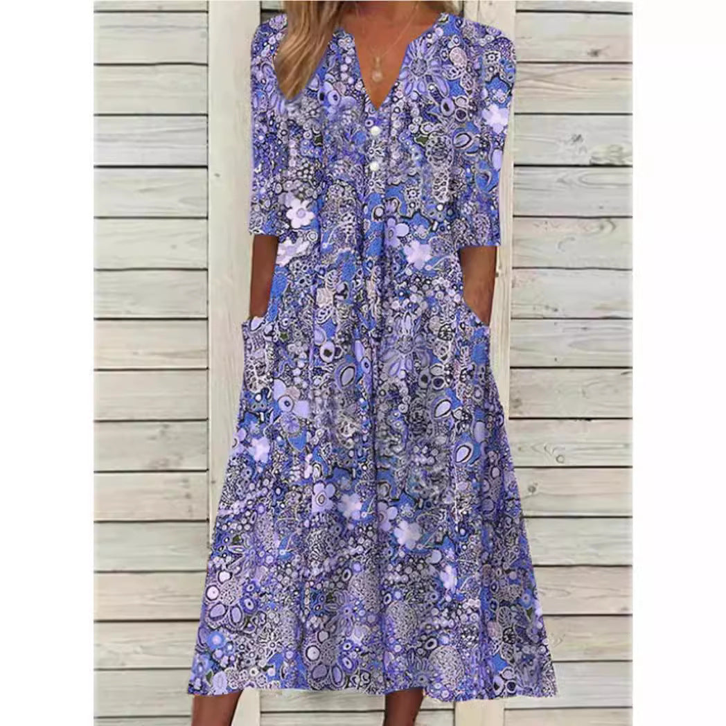 Rosie - Elegant Floral Summer Dress