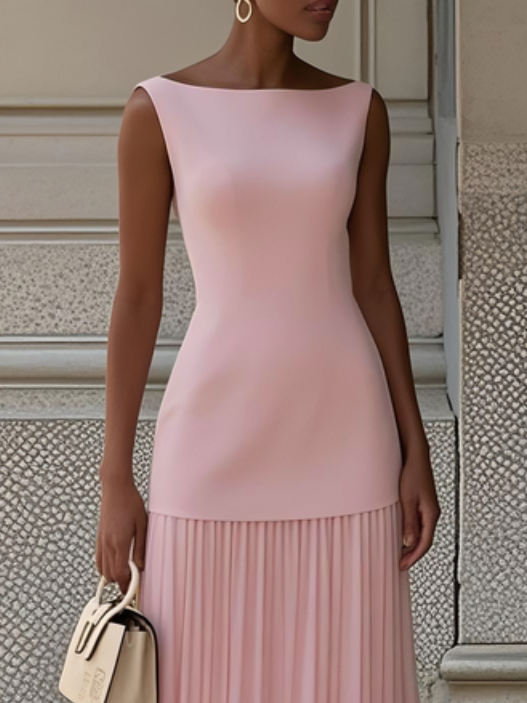 ELLA | Long Pleated Designer Dress