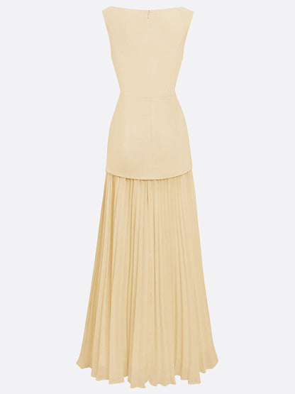 ELLA | Long Pleated Designer Dress
