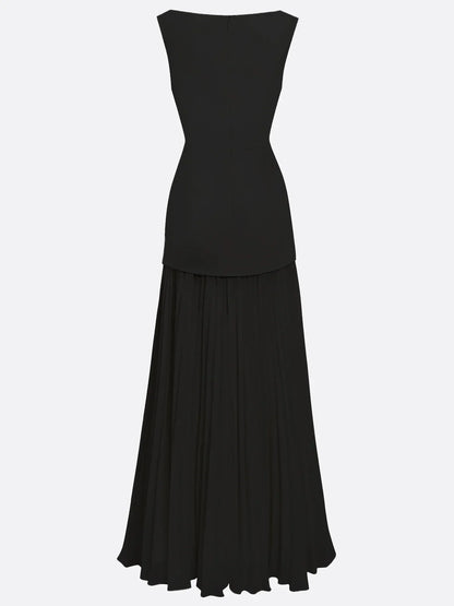 ELLA | Long Pleated Designer Dress