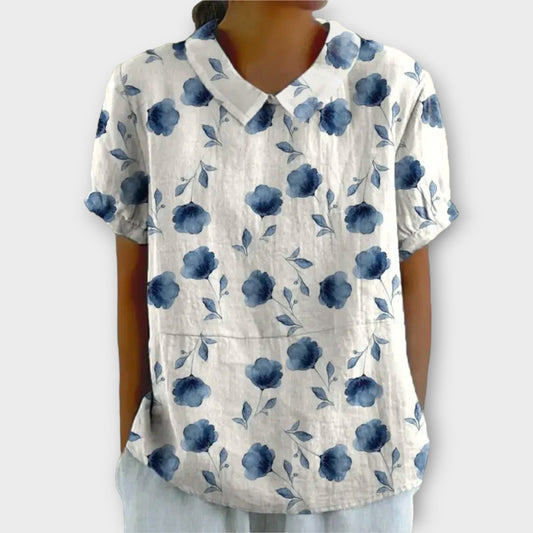 Charlotte - Breezy Casual Floral Summer Blouse