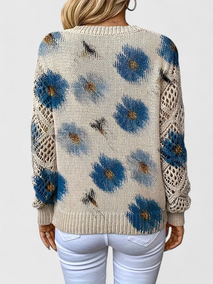 Aurélia | Elegant Jumper with Floral Design