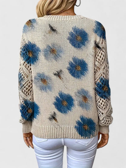 Aurélia | Elegant Jumper with Floral Design