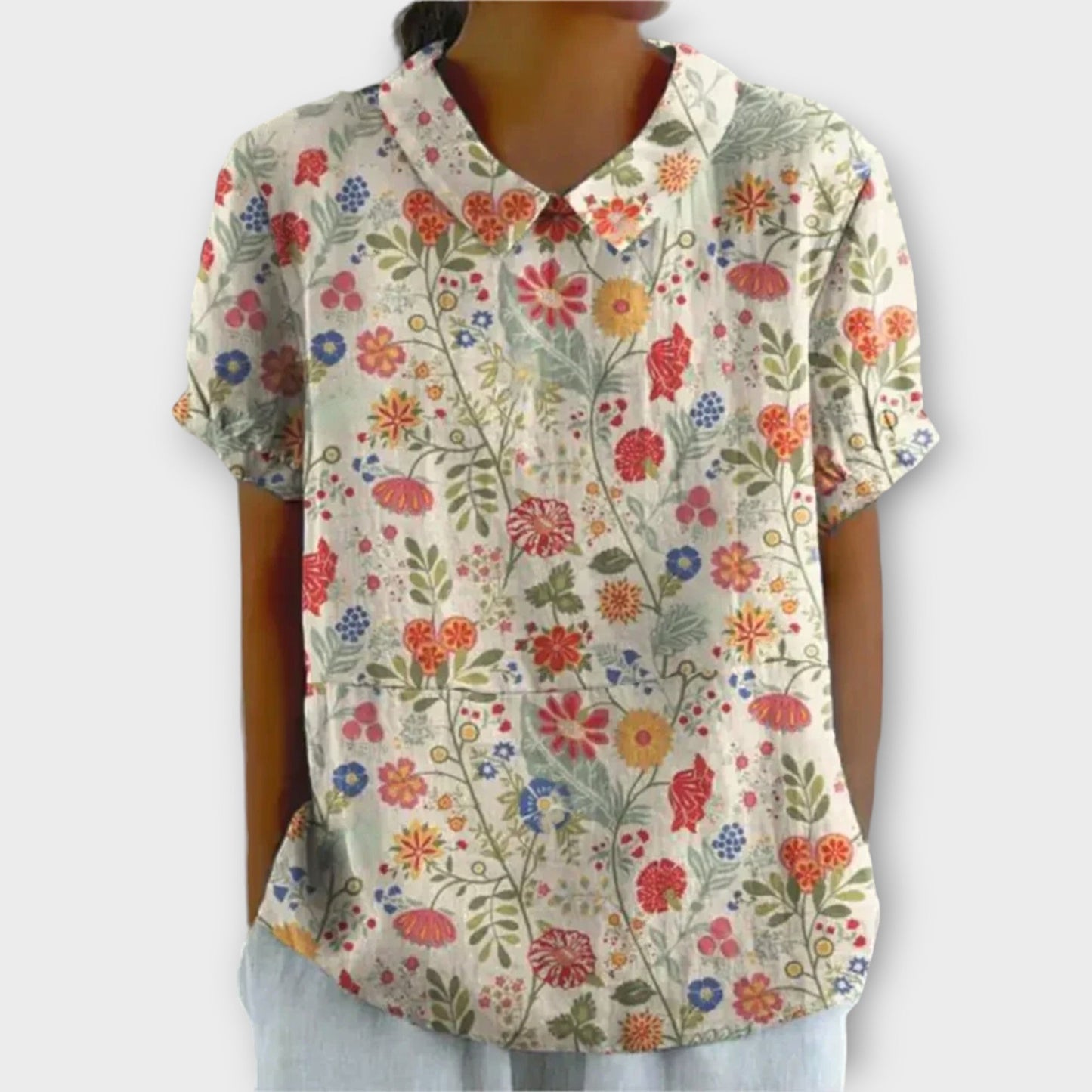 Charlotte - Breezy Casual Floral Summer Blouse