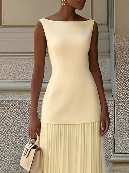 ELLA | Long Pleated Designer Dress