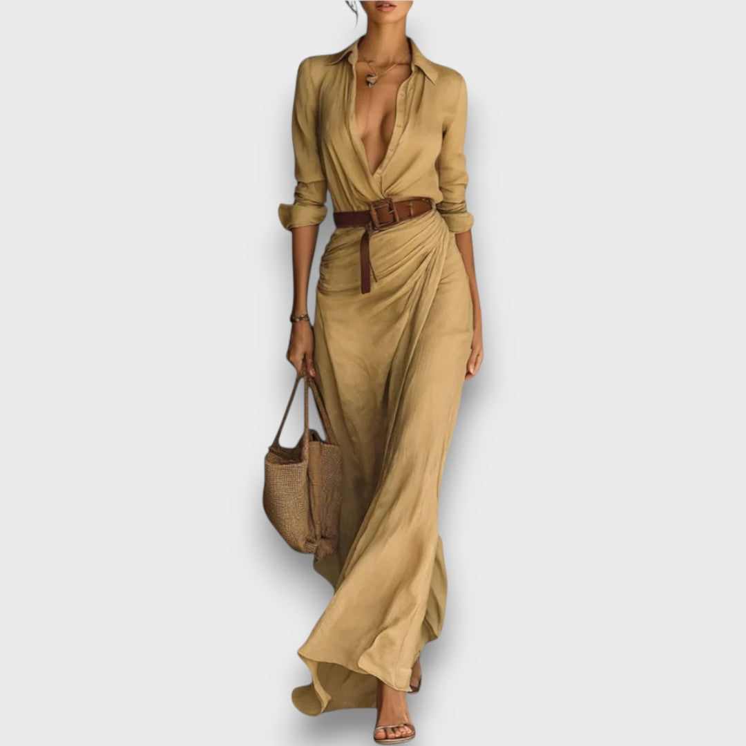 Mirelle – Wrap Dress with Waist Belt