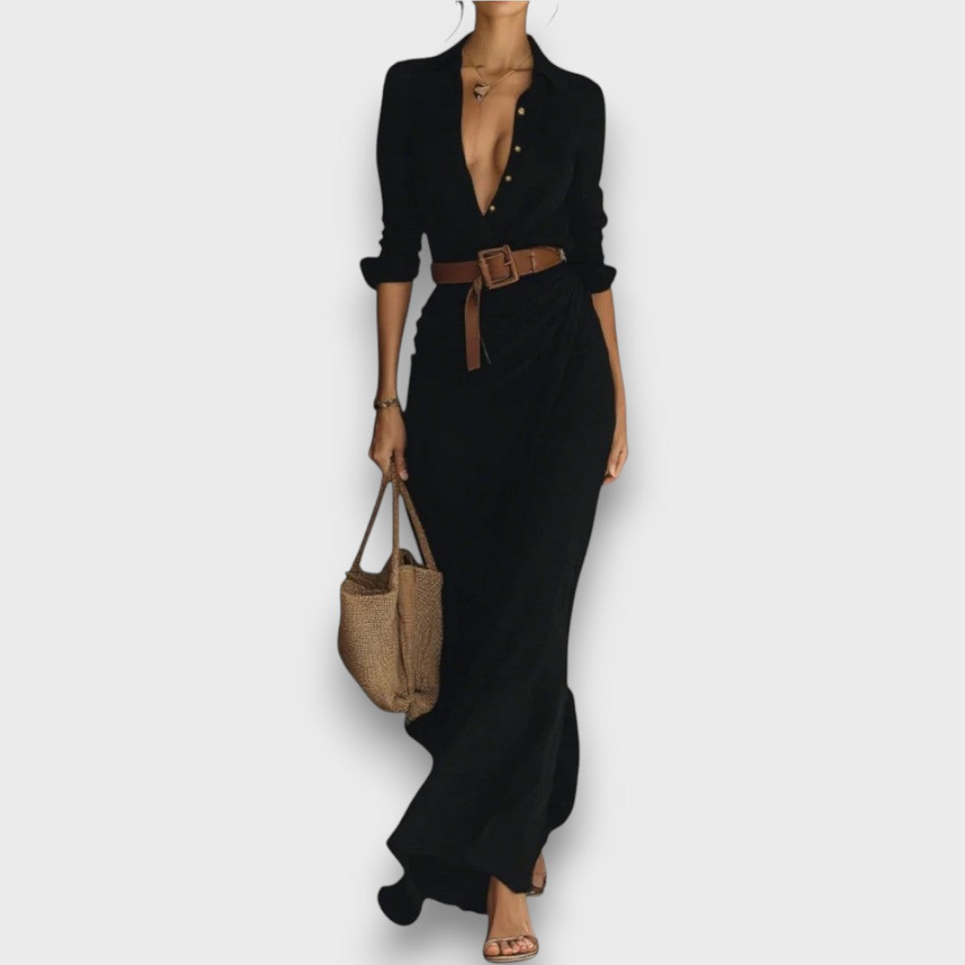 Mirelle – Wrap Dress with Waist Belt