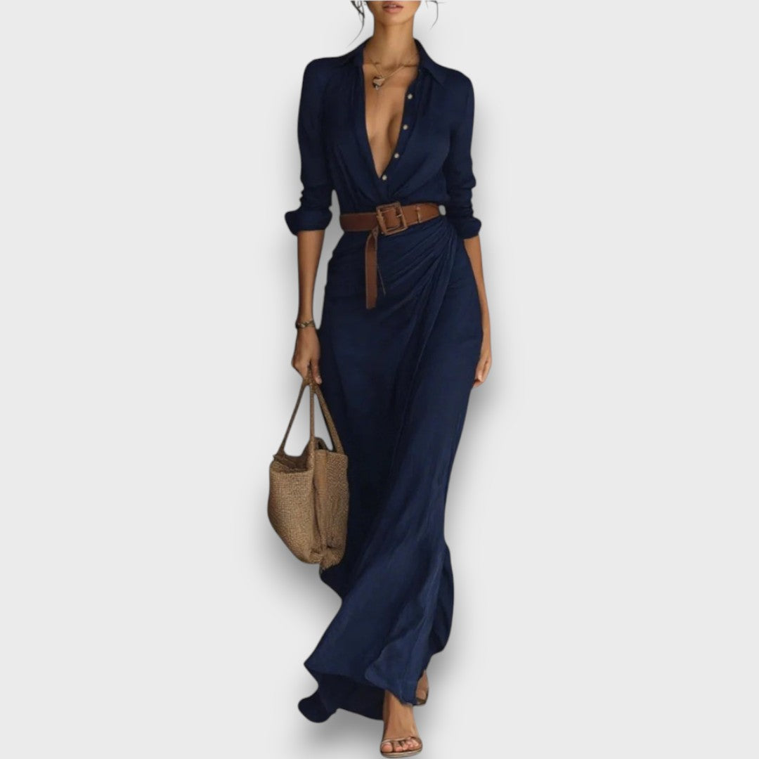 Mirelle – Wrap Dress with Waist Belt